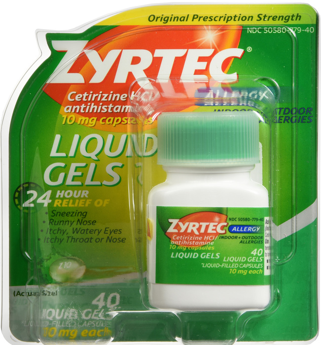 ZYRTEC OTC 10MG LIQUIGEL 40CT