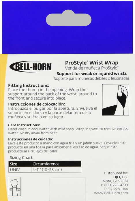 PROSTYLE WRIST WRAP UNIV BELLHORN