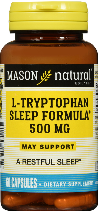 L-Tryptophan Sleep 500mg Capsules 60ct Mason