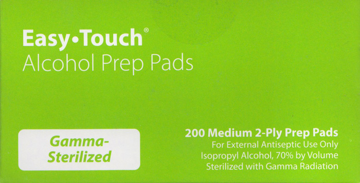 EASY TOUCH ALCOHOL PREP PAD 200CT