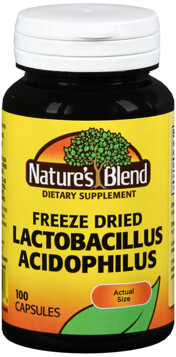 ACIDOPHILUS FREEZE DRY CAPSULE 100CT NATURE'S BLEND