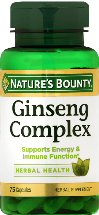 GINSENG ROYAL JELLY CAP 75CT NAT BOUNTY