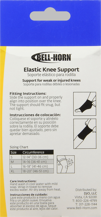 ELASTIC KNEE SUPPORT BLK M BELLHORN