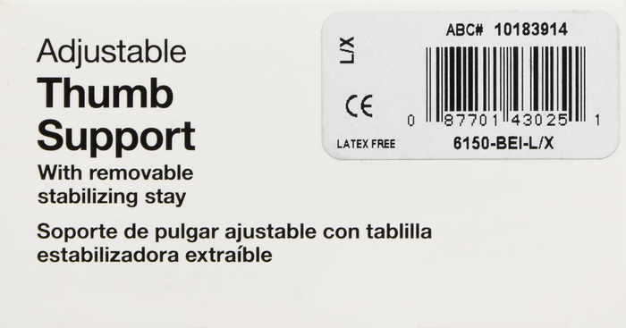 Good Neighbor Pharmacy Thumb Support w/Removable Stabilizing Stay Large/Extra Large 1ct