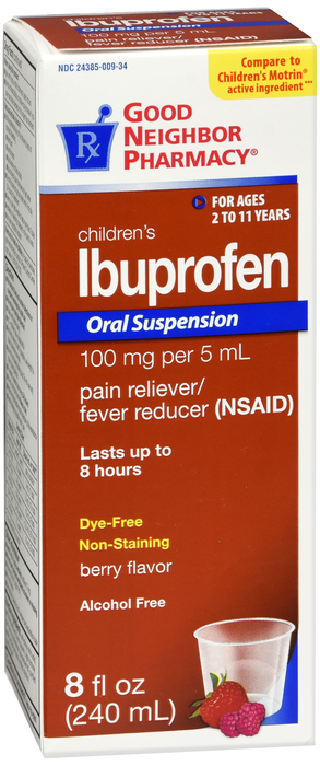 Good Neighbor Pharmacy Children's Ibuprofen 100mg Liquid Berry 8oz