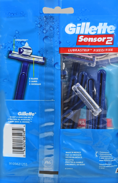 Gill Sensor2 Men's Disposable Razor 12ct