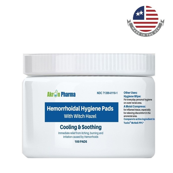 HEMORRHOIDAL HYGIENE PAD 100