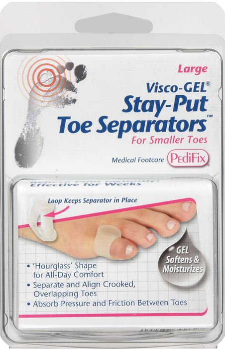 PEDIFIX TOE SEPARATORS VISCO GEL L DS