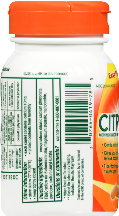 Citrucel Fiber Constipation Relief Caplets 100ct