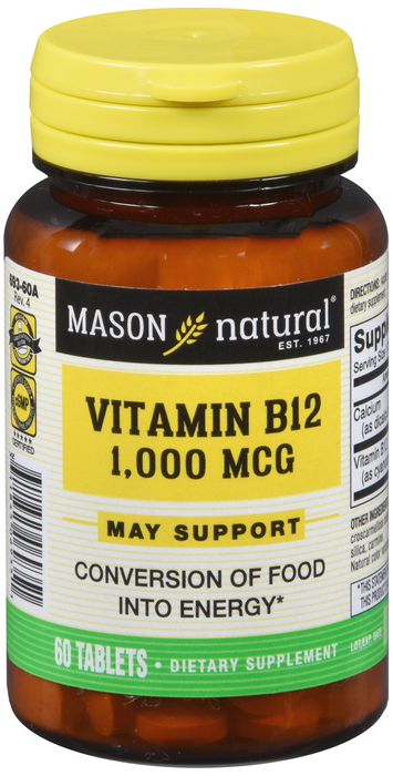 VIT B12 1000MCG TABLETS 60CT MASON