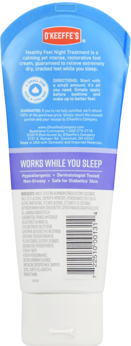 O'KEEFFES HEALTHY FEET NIGHT TREATMT 3OZ