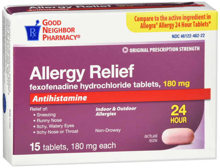 Good Neighbor Pharmacy Allergy Relief 24HR 180mg Tablets 15ct