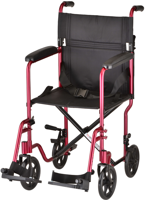 NOVA Transport Chair 19" 329R Lightweight Red