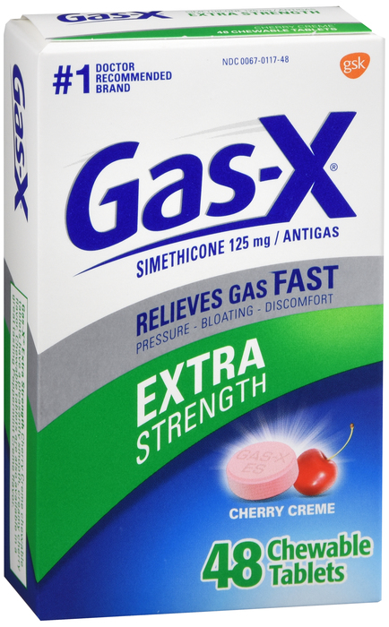 Gas-X Gas Relief Extra Strength Cherry Creme Chewable Tablets 48ct