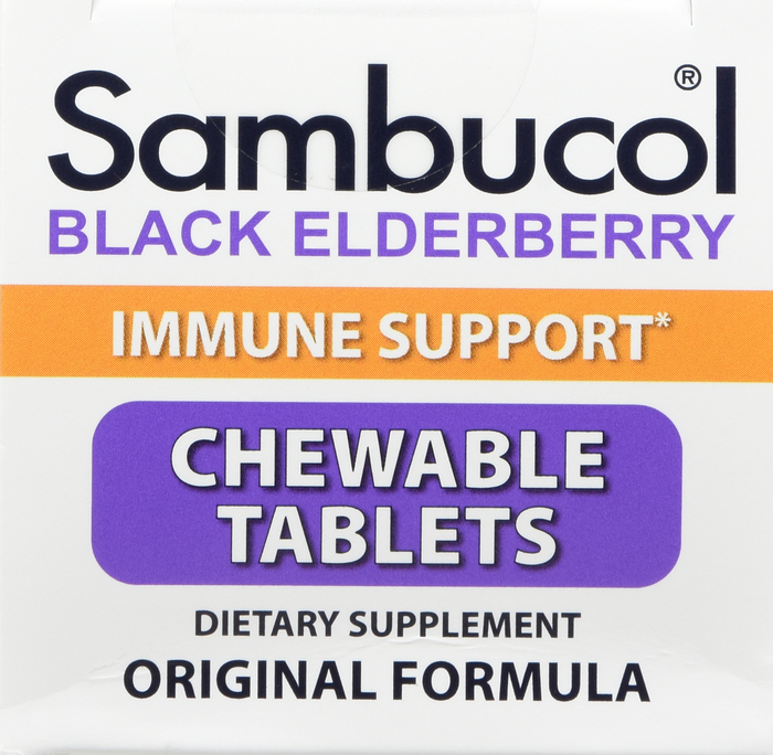 Sambucol Black Elderberry Chewable Tablets 60ct