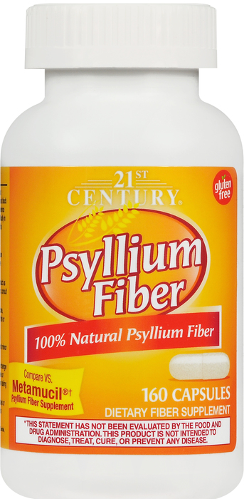 21st Century Psyllium Fiber Capsules 160ct