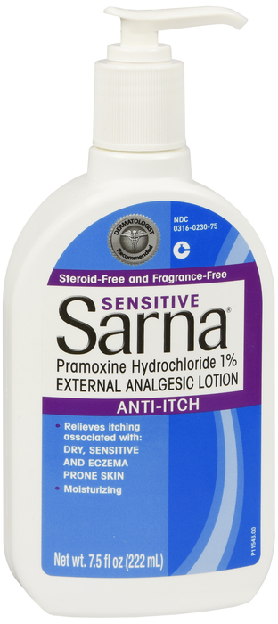 Sarna Sensitive Anti Itch Lotion 7.5oz