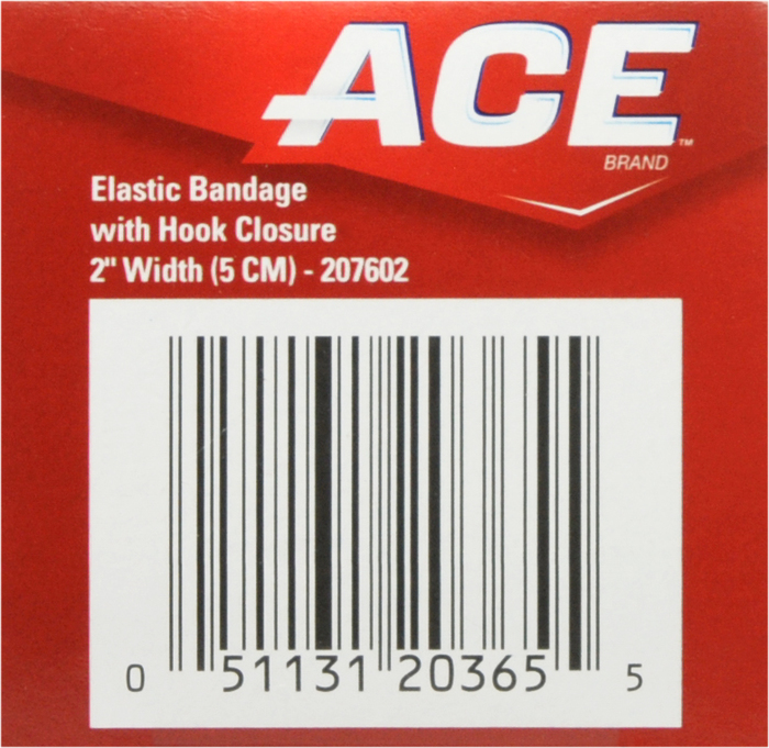 ACE ELASTIC BANDAGE W/HOOK 2 INCH