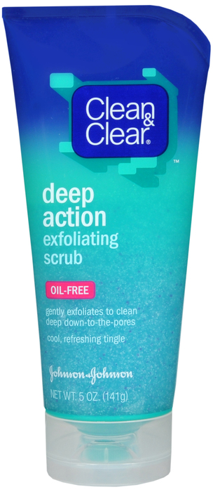 CLEAN&CLEAR DEEP ACTION SCRUB OIL/FR 5OZ