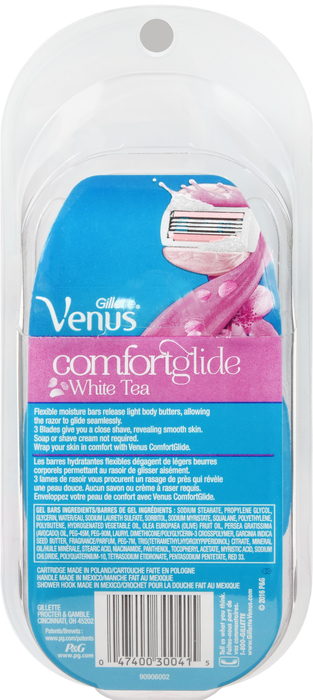 Gill Venus3 Comfortglide White Tea Razor+Refill