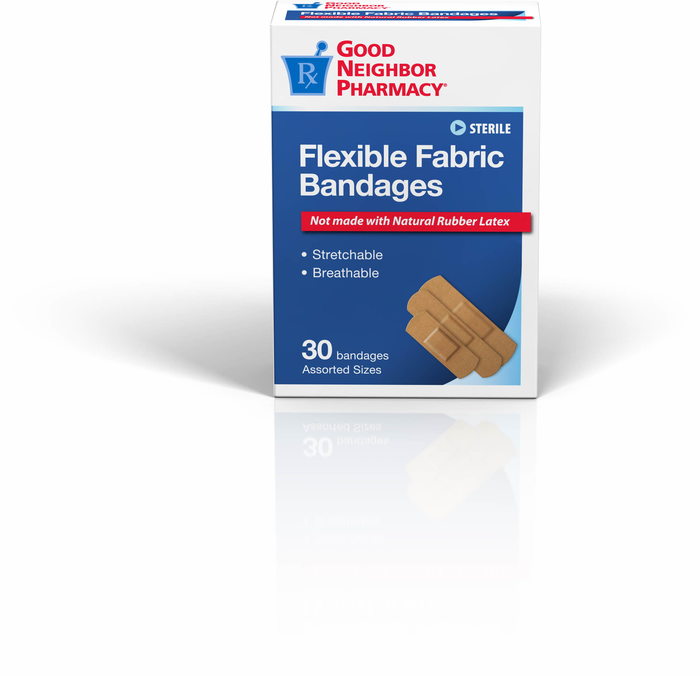 Good Neighbor Pharmacy Bandages Flexible Fabric Assorted 30ct