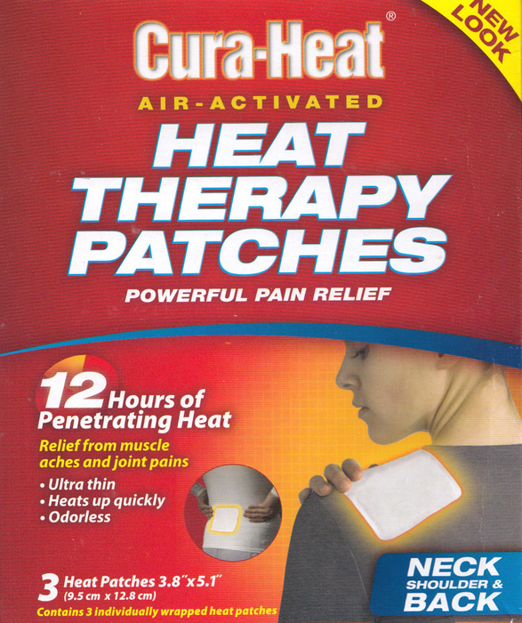 CURA HEAT BACK/SHOULDER PACK 3CT