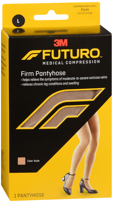 Futuro Women's Firm Pantyhose 20-30mmHg Nude Large 1ct