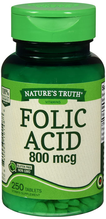 FOLIC ACID 800MCG TABLET 250CT NAT TRUTH