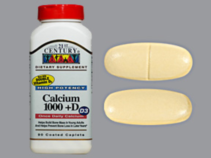 21st Century Calcium 1000mg + D Tablets  90ct