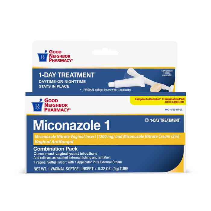 Good Neighbor Pharmacy Miconazole 1 Combination Pack Vaginal Softgel Insert