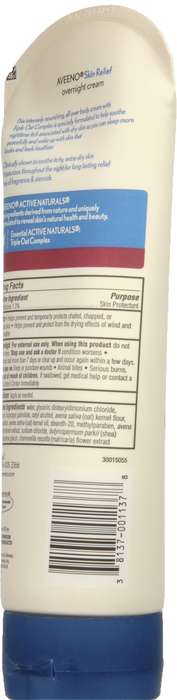 AVEENO CREAM OVERNIGHT INTENSE MOISTURE SKIN RELIEF 7.3OZ