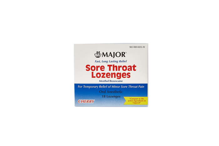 SORE THROAT LOZENGE 18CT MAJOR