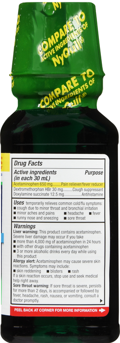 Good Neighbor Pharmacy Night Time Cold & Flu 6HR Liquid 8oz