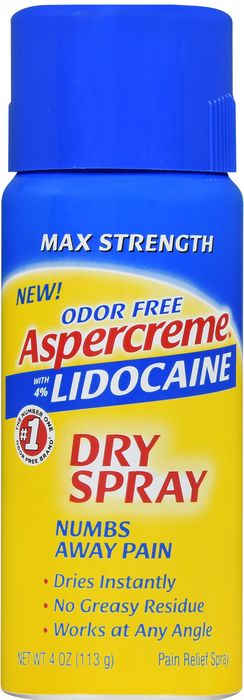 Aspercreme Lidocaine Dry Spray 4oz