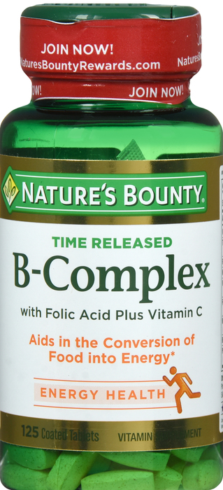 Nature's Bounty B Complex W/C Tablets 125ct