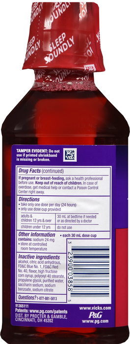 ZZZQUIL NIGHT SLEEPAID VNL CHR LIQ 12OZ