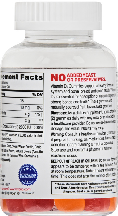 Good Neighbor Pharmacy Vitamin D 2000 IU Assorted Gummies 60ct