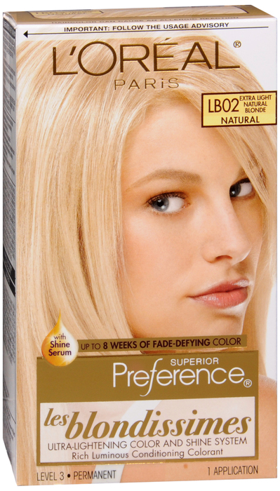 L'Oreal Paris Superior Preference Extra Light Natural Blonde Permanent Hair Color 1ct