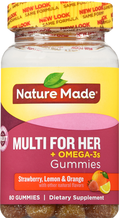 Nature Made MULTI OMEGA-3 HER GUMMIES 80ct