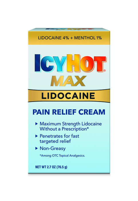 Icy Hot Max Lidocaine Pain Relief Cream 2.7oz