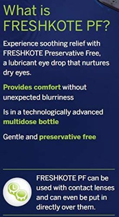 FreshKote Preservative Free Lubricant Eye Drops 10ml