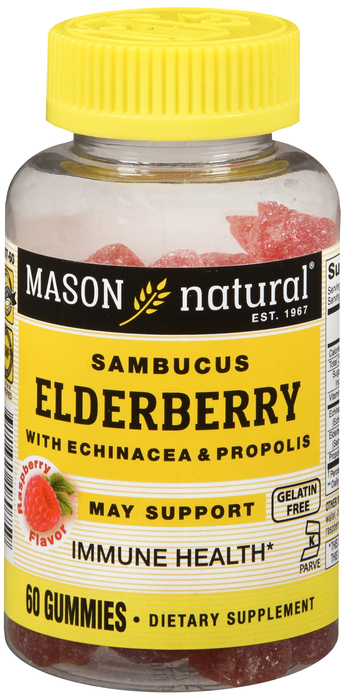 ELDERBERRY GMY W/ECH & PROPOL 60CT MASON