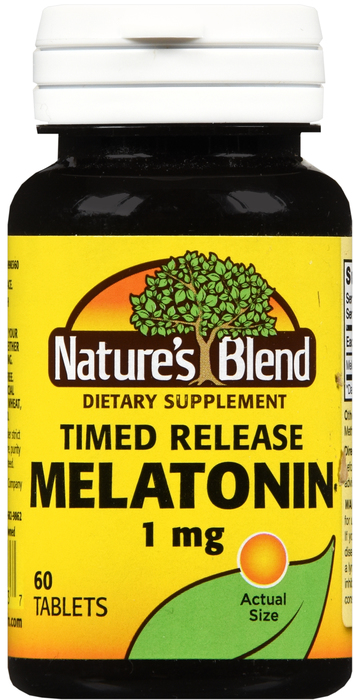 MELATIONIN 1MG TABLET 60CT NAT BLEND