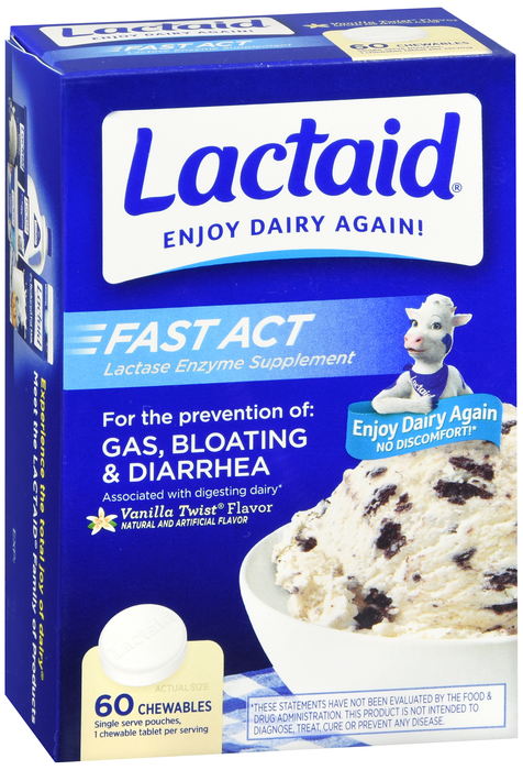 LACTAID FAST ACTING CHEW 60CT