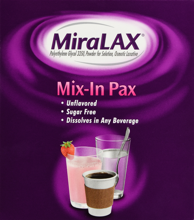 MIRALAX SINGLE DOSE PACKET POWDER 20CT