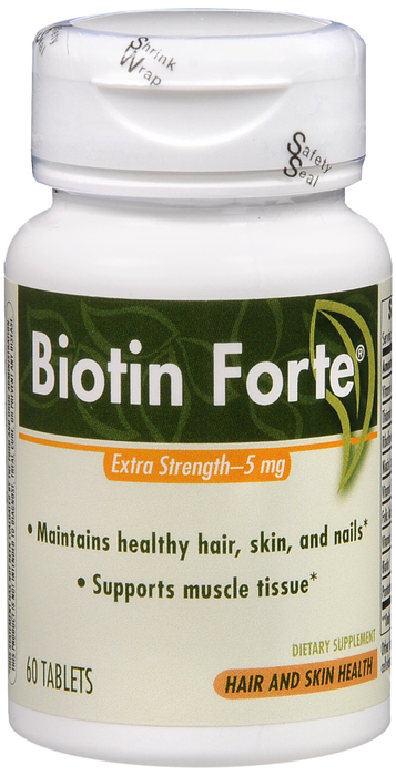 Nature's Way Biotin Forte 5mg w/Zinc Tablets 60ct