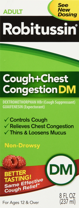 ROBITUSSIN DM COUGH CHEST CONGST LIQ 8OZ