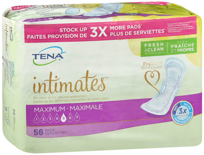 TENA INTIMATES MAX PAD 3X56CT