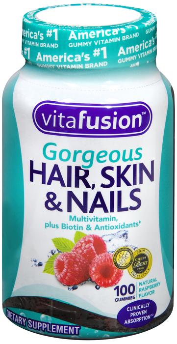 VITAFUSION HAIR SKIN & NAILS GUMMY 100CT