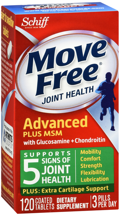 Move Free Advanced Plus Joint Health with MSM Tablets 120ct